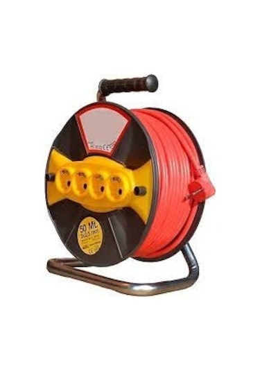 Welder Makaralı Seyyar Uzatma Kablosu 3x1.5x20 Mt 4 Girişli
