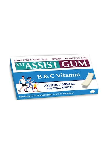Vıt Assıst Gum Vitaminli Nane Aromalı Sakız 12 Li İç Adeti