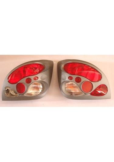 2000-2002 Ford Fiesta Modifiye Stop Lambası Sağ-sol Set 2 Parça Gri-kırmızı-beyaz Tyc Adet