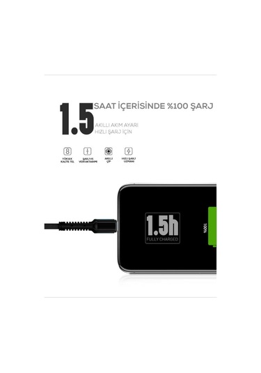 Hasır Kırılmaya Dayanıklı 1M Ls63 Micro Usb Kablo