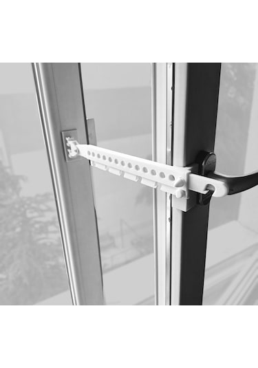 2 Adet Ayarlanabilir Plastik Pencere Kolu Kapı Cam Aralama Stoperi Kolu Tutucu Tutacağı Durdurucu Tamponu