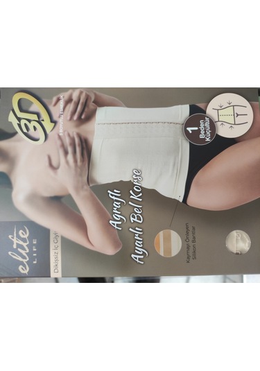 Kadın Agraflı Bel Korse Sıkılaştırıcı Siyah