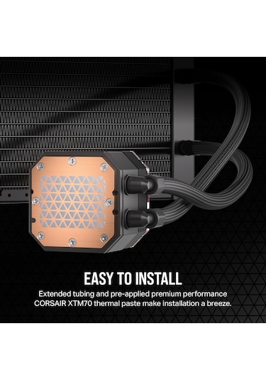 Corsaır Icue H170ı Elıte Capellıx Xt 420mm Cw-9060071-ww Rgb Sıvı Siyah Işlemci Soğutucusu