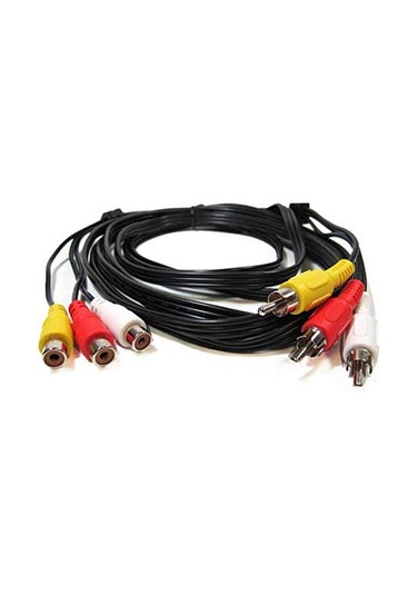 75ft 3 Rca Erkek - 3 Rca Kadın Sesli Video Uzatma Kablosu Altın Kaplama