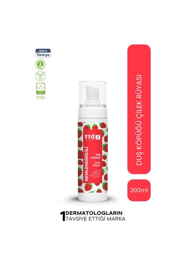 Tto -X Nemlendiricili Duş Köpüğü Çilek Rüyası 200Ml