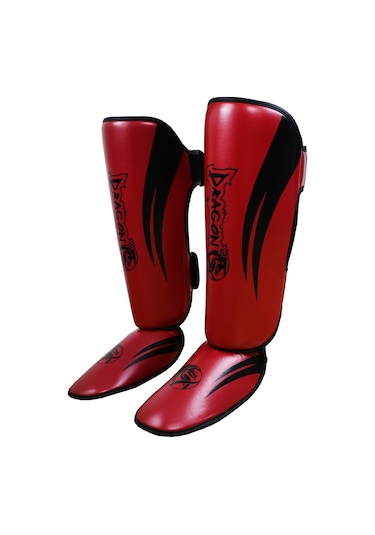 Dragondo 40716-p Kaval Ayak Koruyucu Kırmızı Kick Boks Kaval Koruyucu Kırmıızı
