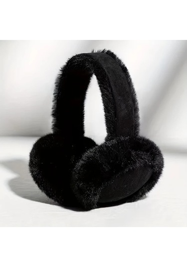 Primepickings 1 Adet Klasik Kahverengi Peluş Kulaklık, Yumuşak Kışlık Kulak Isıtıcı