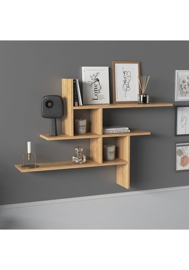 Germen Duvar Rafı Meşe