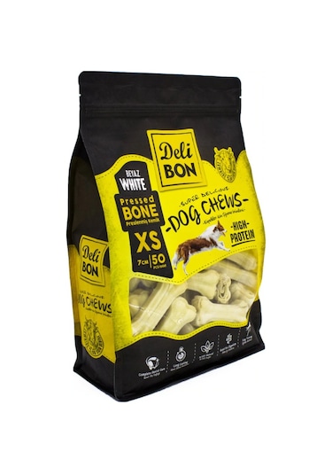 Delibon XS Beyaz Deri Pres Kemik 7 CM 50'li