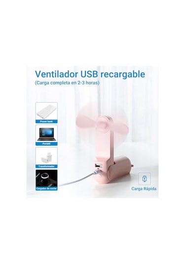 Life 8 Plus 4500mah Taşınabilir El Tipi Vantilatör, Beyaz