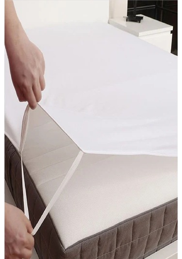 Divanev 90x190 Cm Tek Kişilik Pamuk Sıvı Geçirmez Alez Beyaz