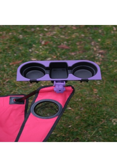 Hr Plast Kamp Sandalye Bardaklık İçecek Telefon Tutucu Aparat Mavi