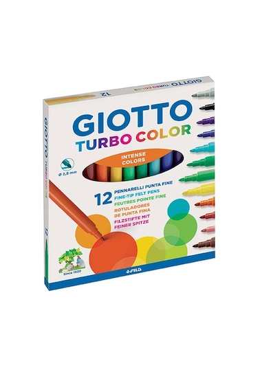 Giotto 12 Renk Turbo Keçeli Kalem 416000