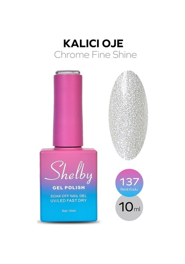 Shelby 10 Ml. A137 İnci Tozu Krom Kalıcı Oje
