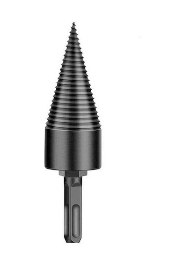 Pazly 4 Parça Altıkenar/yuvarlak Saplı Ağır Hizmet Odun Bölme Vidalı Konik Matkap Ucu Seti