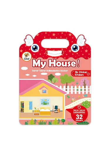 Tekrar Kullanılabilen İlk Sticker Kitabım My House