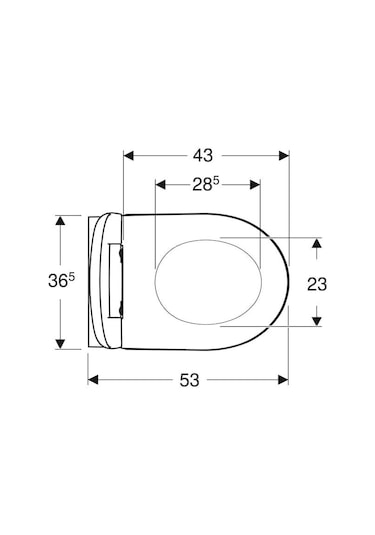 Geberit İcon Rimfree Asma Klozet ve Kapak Seti