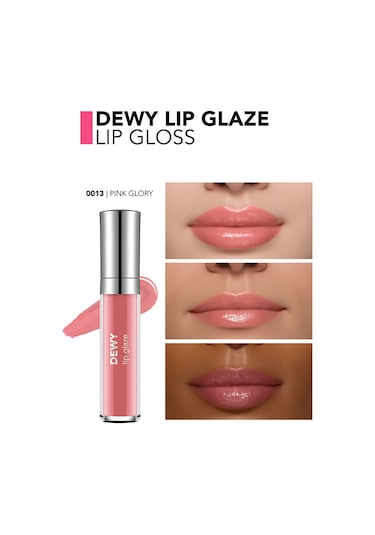 Flormar Besleyici Dudak Parlatıcısı - Dewy Lip Glaze - 013 Pink Glory-8682536068253