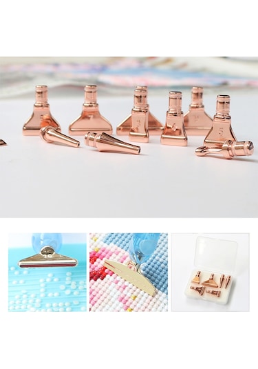 Qingmipy Elmas Boyama Kalemi Uç Seti - 13 Farklı Metal Uç Seçeneği İle Yüksek Verimlilik Çok Renkli