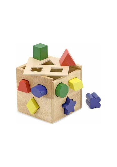Melissa And Doug Ahşap Küp Şekil Bulmaca