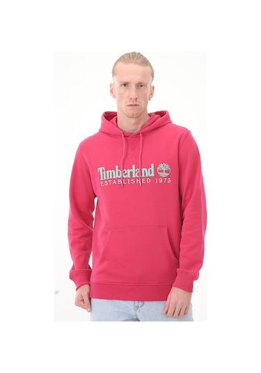 Timberland Ls 50th Anniversary Est. 1973 Hoodie Bb Erkek Sweatshirt Pembe