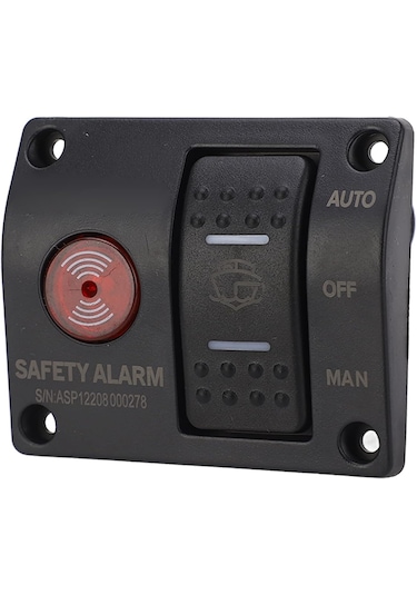 Sintine Pompası Kontrol Paneli. Alarmlı. Seaflo. 12V