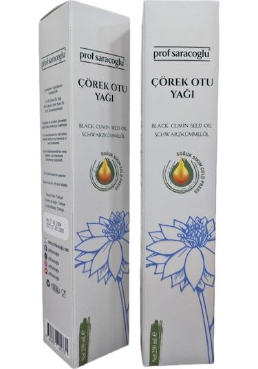 Prof Saracoglu Soğuk Sıkım Çörekotu Yağı 250 ML