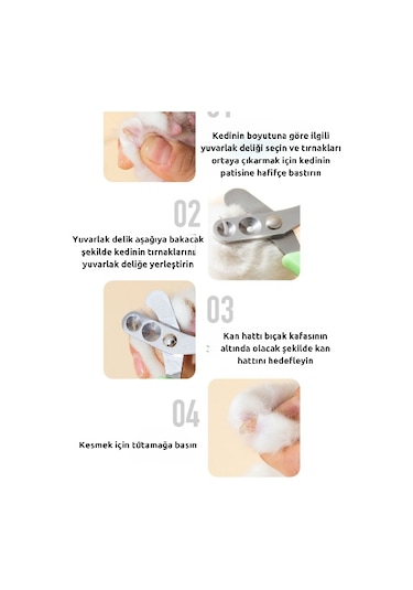 Raikou Pet Tırnak Makası Paslanmaz Çelik