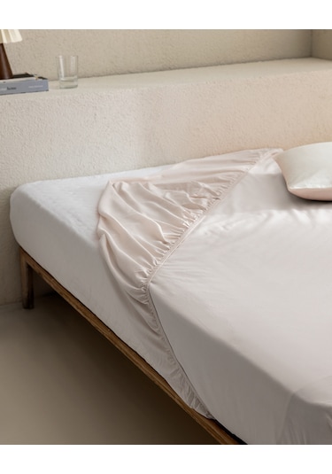 Madame Coco Manon Çift Kişilik %100 Pamuk Ranforce Lastikli Çarşaf - Taş Taş