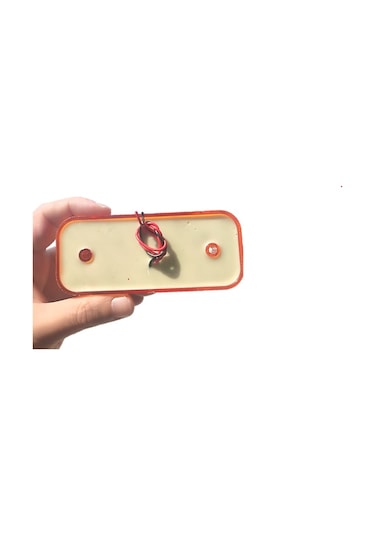 10 Adet Neon Ledli Mercekli Yan Dorse Lambası 12-24 Volt Turuncu