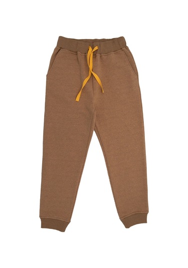 Recycle Pamuk Şardonlu Kışlık Terrosso Erkek Çocuk Eşofman Altı Açık Kahverengi