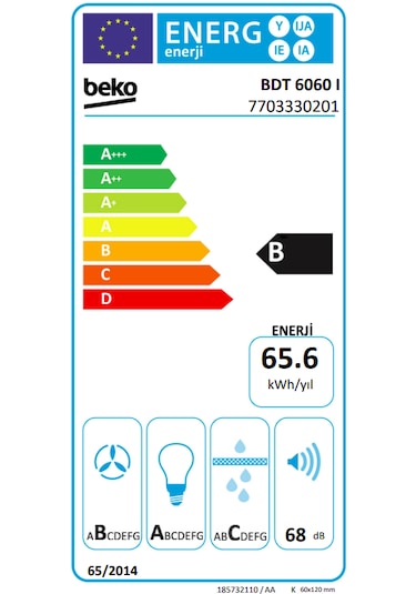 Beko BDT 6060 I Beyond Duvar Tipi Davlumbaz