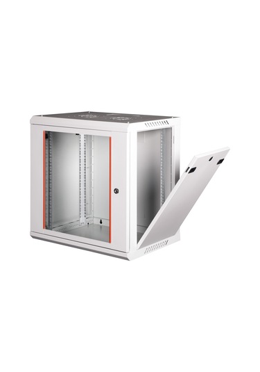 Lande - 12u 19" Duvar Tipi Rack Kabinet Genişlik: 600 Mm Derinlik: 450 Mm Açık Gri Demonte