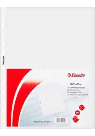 Esselte Poşet Dosya A4 Buzlu Şeffaf 100'lü 4799