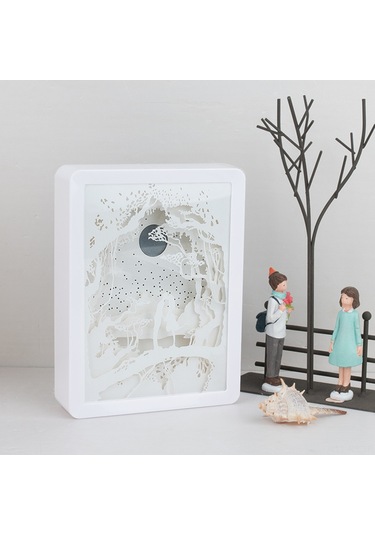 Reedark 3b Kağıt Oyma Gece Lambası - Led Masaüstü Dekoratif Aydınlatma, Hediye Seçenekleri