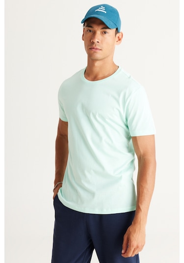 Ac&Co / Altınyıldız Classics Slim Fit Bisiklet Yaka Kısa Kol Pamuklu Erkek Tişört Mint Yeşili Mint Ac&Co / Altınyıldız Classics Slim Fit Bisiklet Yaka Kısa Kol Pamuklu Erkek Tişört Mint Yeşili Mint