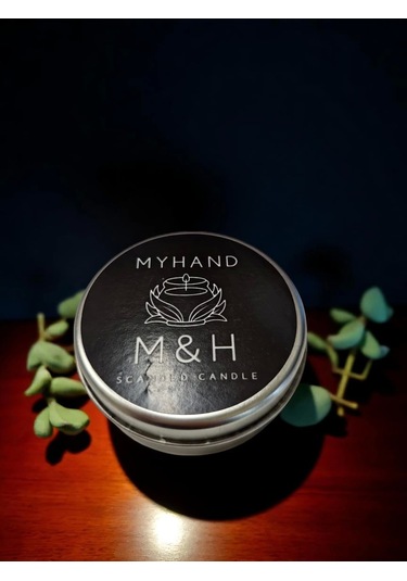 Myhand Soyawax Gümüş Teneke Amour Eternal Esans Kokulu Mum 60 Gr Gümüş