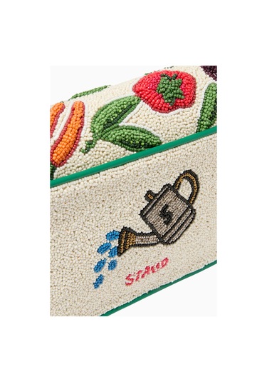 Staud Tommy Crudite-print Boncuklu Çanta Omuz Çantası Çok Renkli
