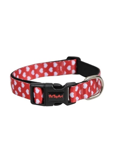 Pettagart Kalpli Kırmızı Kedi/köpek Boyun Tasması Çok Renkli