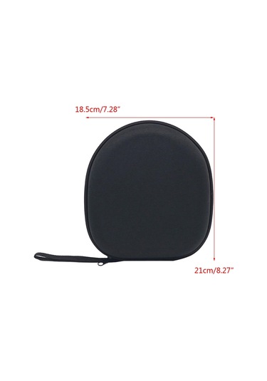 Folinda Wh-ch720n/ch520 Kulaklık Koruyucu Kutu - Dayanıklı Eva Malzeme, Şok Emici, Su Geçirmez, Dahili Ağızlı Cep, Sıkı Ve Taşınabilir Siyah