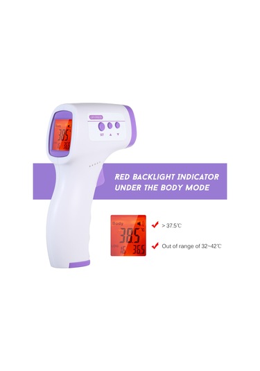 Lemestar Yüksek Hassasiyetli Temassız Kızılötesi Termometre - Bebek Ve Yetişkinler İçin Vücut & Ortam Sıcaklık Ölçer
