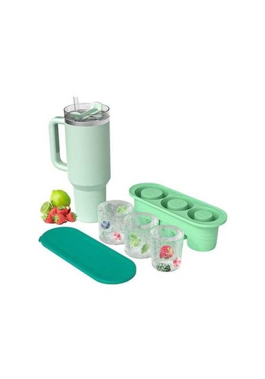 Novahub Tumbler İçin 40oz Buz Küpü Tepsisi, Kapaklı Ve Kutulu, Çok Renkli Buz Kalıbı, Kolay Doldurma Ve Çıkarma Çok Renkli