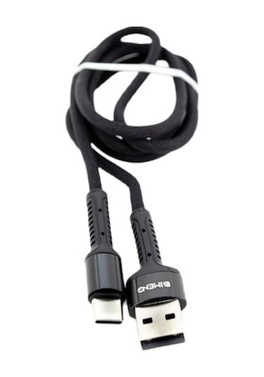İmeng ML810 3 A Usb A To Type-C Pro Braided Örgülü Data Hızlı Şarj Kablo Siyah