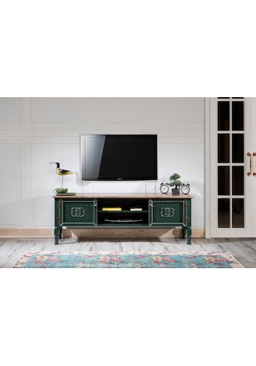 Onurdesign16 Onurdesign Pastel Boyalı Ahşap Tv Sehpası
