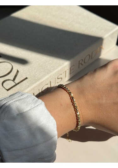 Dorika Gold Kadın Çelik Bileklik Altın Renk Şık Tasarım Altın