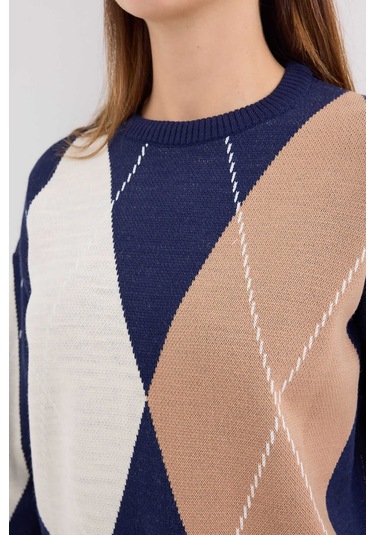 Gabria Baklava Desen Kazak Laci - Ekru