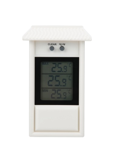 Xindoker Bahçe Ve Dış Mekanlar İçin Su Geçirmez Beyaz Dijital Termometre, Asma Kanca Ve Geniş Ölçüm Aralığı -20 C/+50 C İle Sıcaklık Ölçer