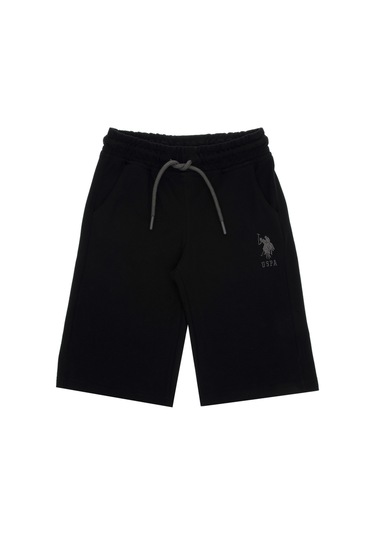 U.S. Polo Assn. Erkek Çocuk Siyah Örme Şort 50298078-VR046