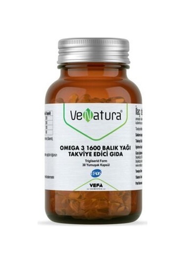 Omega 3 1600 Balık Yağı 30 Yumuşak Kapsül