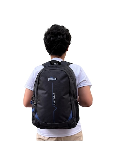 Relaxion Su Geçirmez Kumaş Geniş İç Hacimli Okul Seyahat Sırt Çantası 800 MAvi